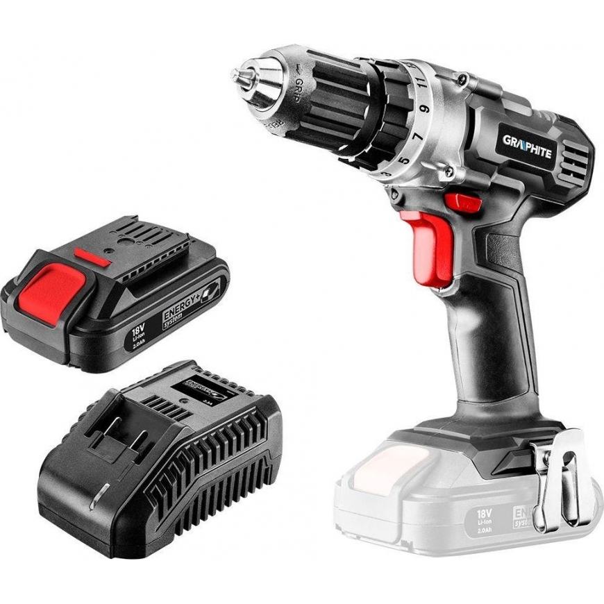 Graphite 58G019-SET1 drill 18 V 1