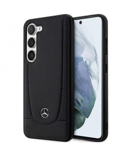 Dėklas Mercedes MEHCS23SARMBK S23 S911 juodas/juodas hardcase Leather Urban