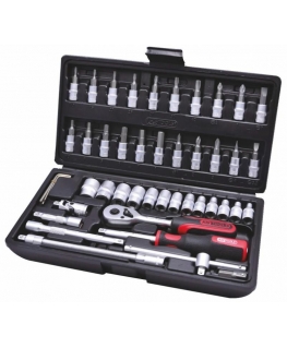 Galvučių komplektas 1/4" 48-vnt CLASSIC, KS Tools