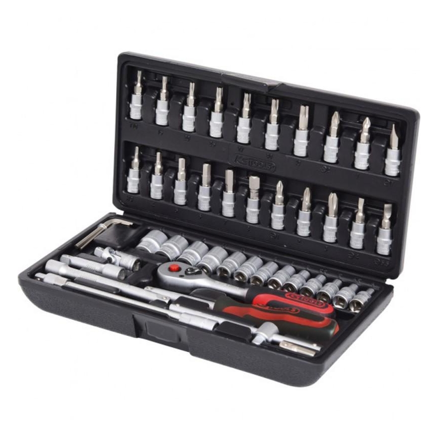 Galvučių komplektas 1/4" 48-vnt CLASSIC, KS Tools – 2