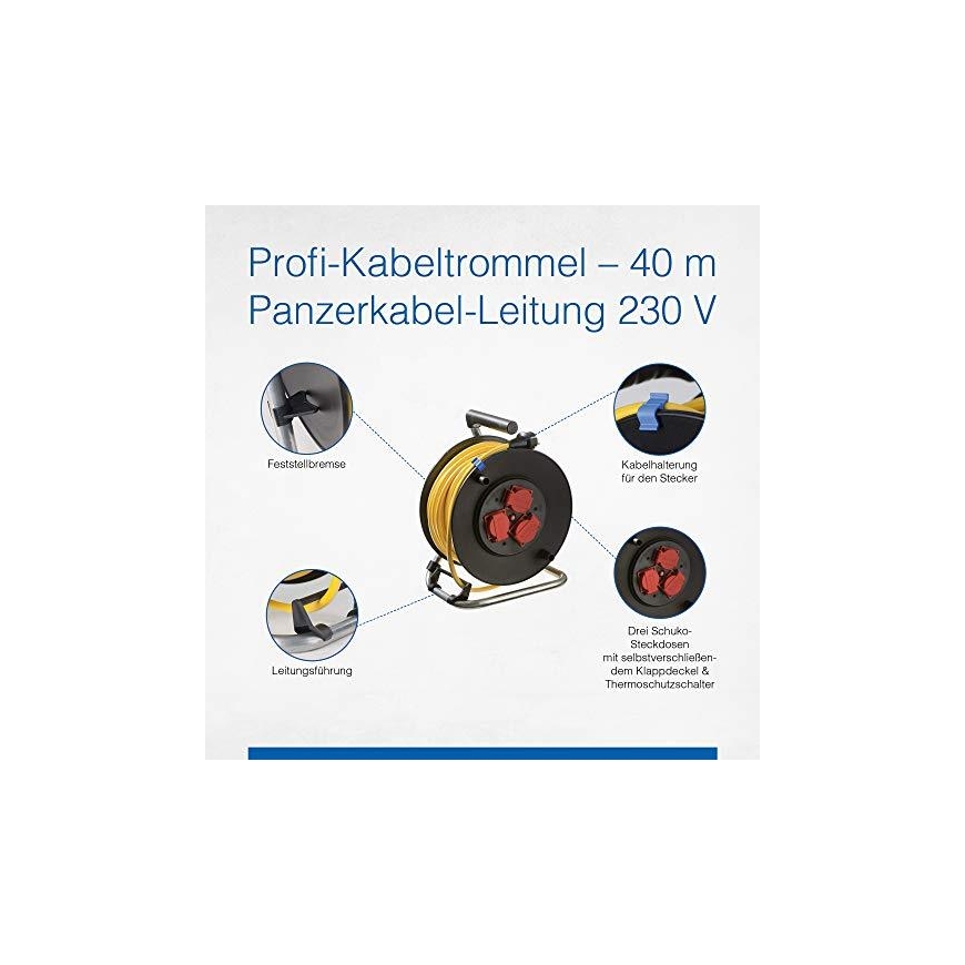 Extension cord AS-SCHWABE K35 AT-N07 V3V3-F 3G1,5 40m – 4