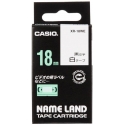 Casio XR-18WE1 tape, black print/white base, unlaminated, 8m, 18mm Casio XR-18WE1 tape, black print/white base, unlaminated, 8m, 18mm