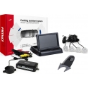 Amio Parking sensor kit tft02 4.3 inch with camera hd-502 and 4 sensors silver color