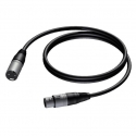 Procab Cable XLR plug - XLR female 3m - CLA901/3 Procab Cable XLR plug - XLR female 3m - CLA901/3