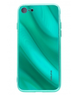 Evelatus Apple iPhone 7/8 Water Ripple Full Color Electroplating Tempered Glass Green