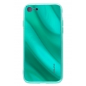 Evelatus Apple iPhone 7/8 Water Ripple Full Color Electroplating Tempered Glass Green