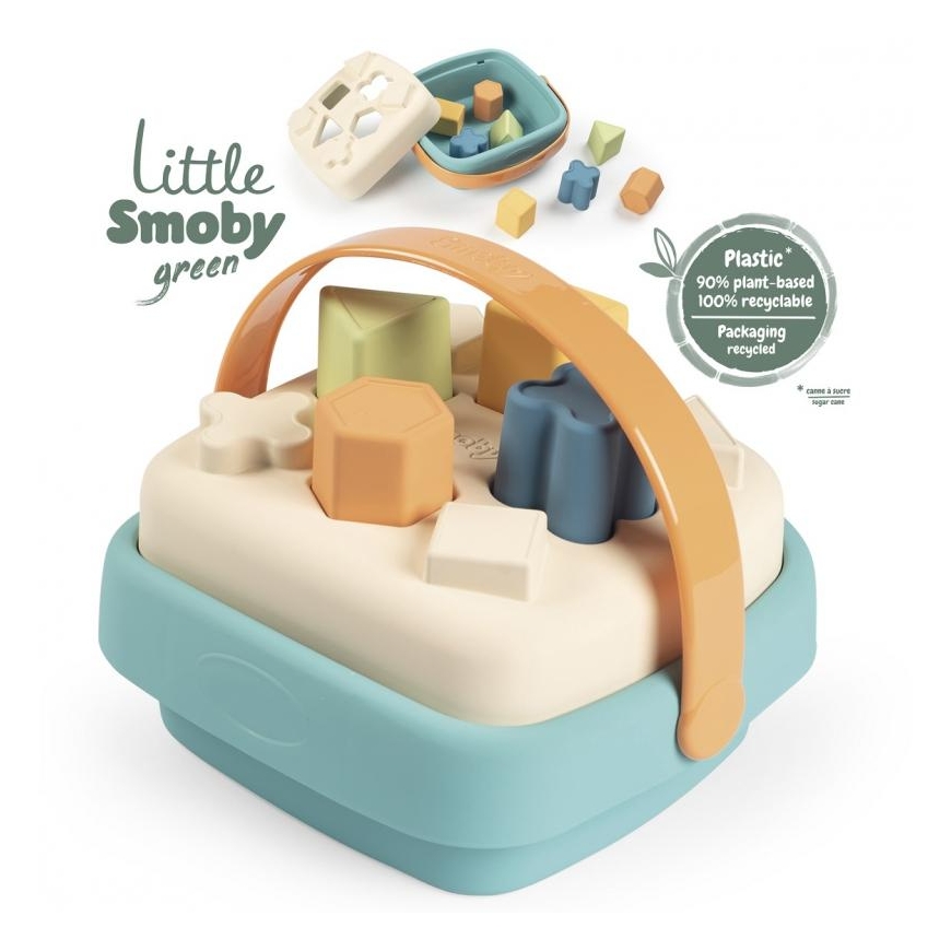 SMOBY Little Žalias Sorter bioplastiko krepšelyje – 4