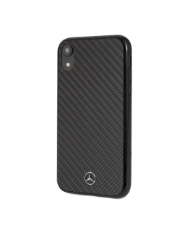 Mercedes-Benz Apple iPhone XR Hard Case Real Carbon Fiber Black