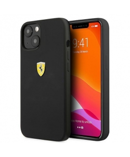 Ferrari FESSIHCP13SBK iPhone 13 mini 5.4" black/black hard silicone case