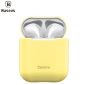 Baseus Apple Silica Series Ultra-thin Silicone Protector Case for Airpods 1 / 2 Yellow