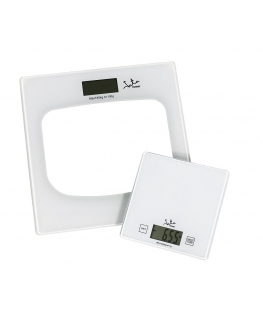 JATA P111 personal scale Square Transparent, White Electronic personal scale