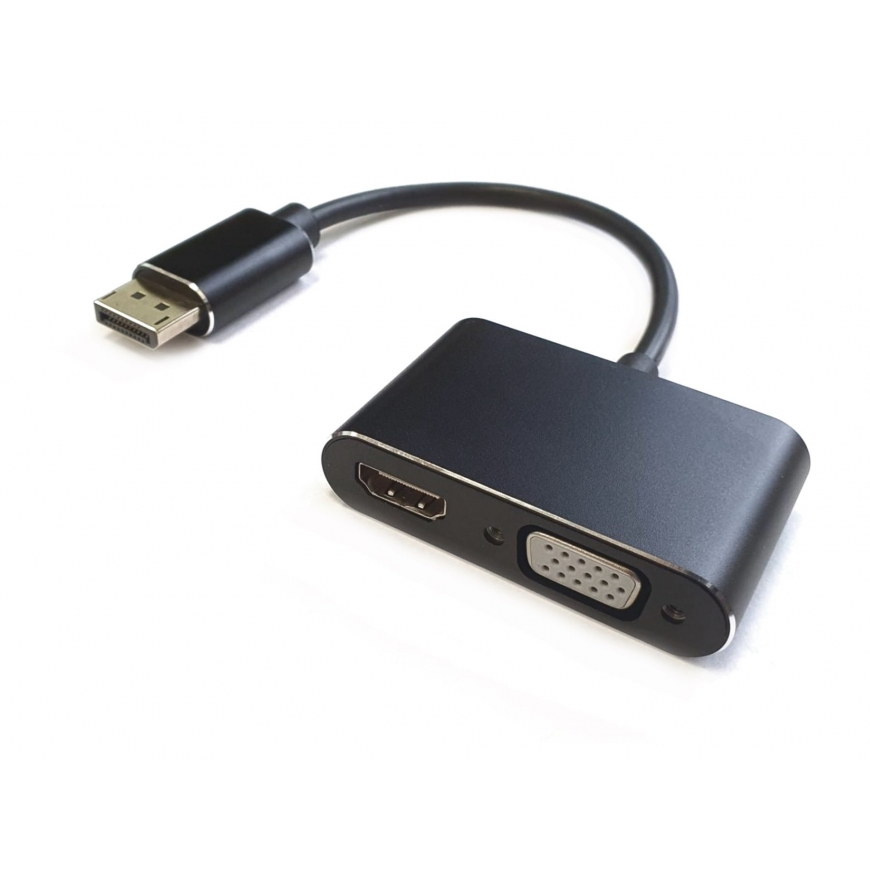RoGer DisplayPort uz HDMI + VGA