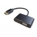RoGer DisplayPort uz HDMI + VGA Adapteris v1.4 / 4K@30Hz RoGer DisplayPort uz HDMI + VGA Adapteris v1.4 / 4K@30Hz