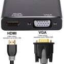 RoGer DisplayPort to HDMI + VGA Adapter v1.4 / 4K@30Hz RoGer DisplayPort to HDMI + VGA Adapter v1.4 / 4K@30Hz