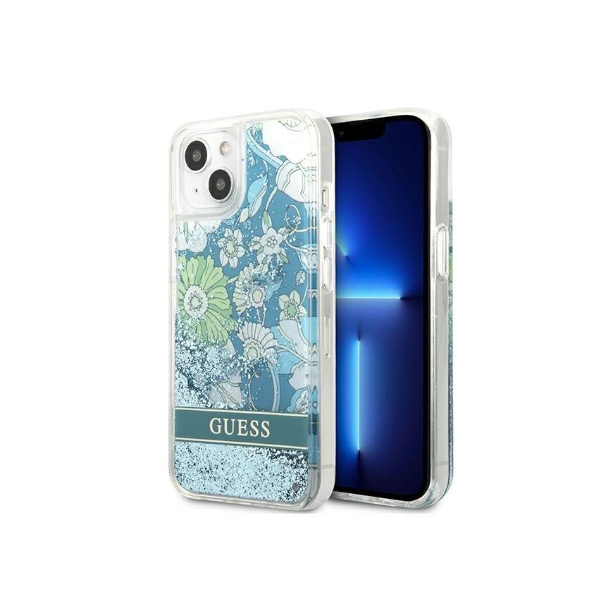 GUESS Hardcase Flower Liquid Glitter GUHCP13SLFLSN