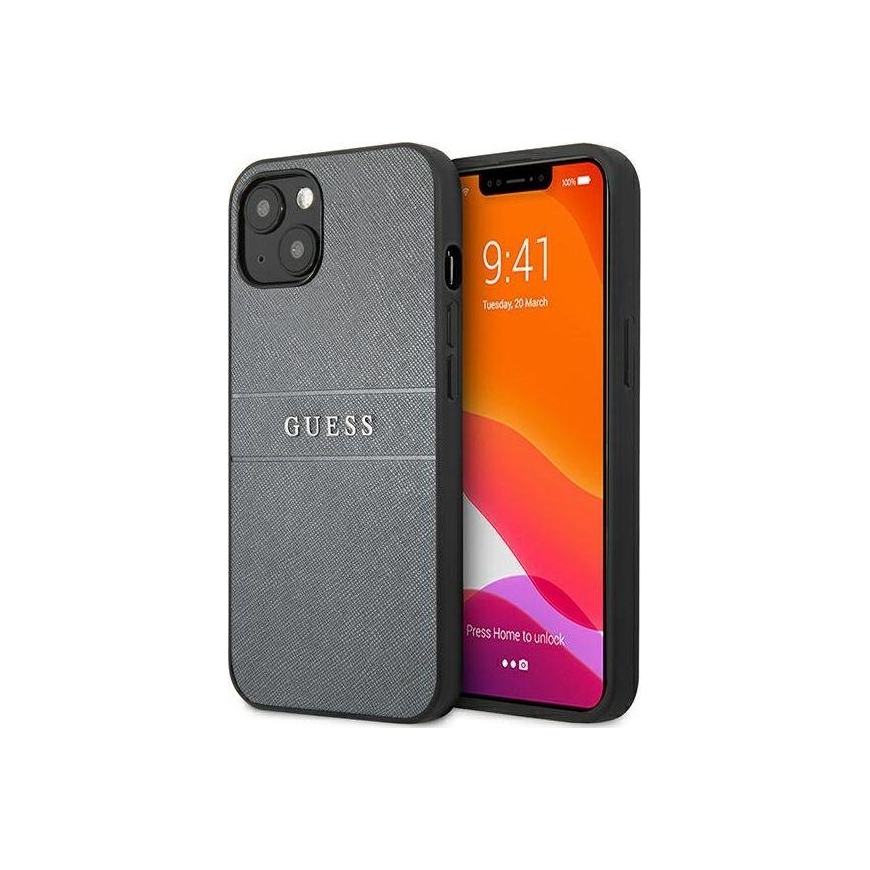 Guess GUHCP13SPSASBGR iPhone 13 mini 5.4" gray/grey Saffiano Strap – 2