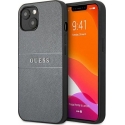 Guess GUHCP13SPSASBGR iPhone 13 mini 5.4" pilkas/pilkas Saffiano Strap Guess GUHCP13SPSASBGR iPhone 13 mini 5.4" pilkas/pilkas Saffiano Strap