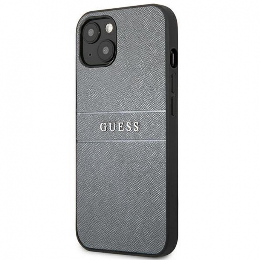 Guess GUHCP13SPSASBGR iPhone 13 mini 5.4" pilkas/pilkas Saffiano Strap – 3