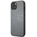 Guess GUHCP13SPSASBGR iPhone 13 mini 5.4" gray/grey Saffiano Strap Guess GUHCP13SPSASBGR iPhone 13 mini 5.4" gray/grey Saffiano Strap