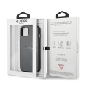 Guess GUHCP13SPSASBGR iPhone 13 mini 5.4" pilkas/pilkas Saffiano Strap Guess GUHCP13SPSASBGR iPhone 13 mini 5.4" pilkas/pilkas Saffiano Strap
