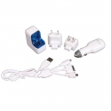 OMEGA Universal Universal Charger KIT 3in1 White OMEGA Universal Universal Charger KIT 3in1 White