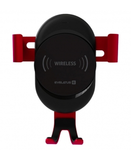 Evelatus - Gravity Car Holder with Wireless Charger WCH02 Red