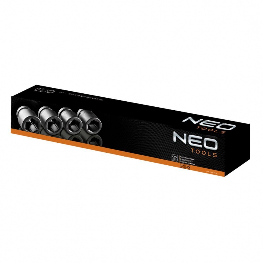 Neo 3/4 inch hex impact socket set 26-38mm 8pcs (12-115) – 2