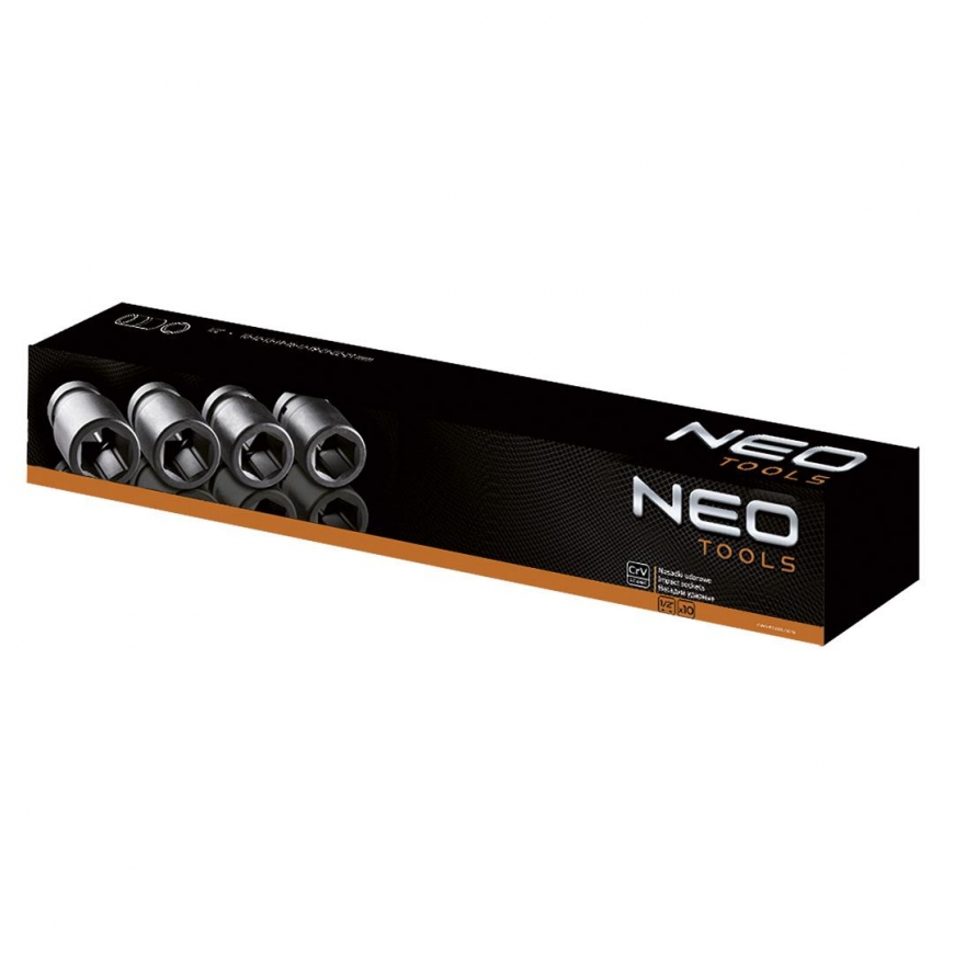 Neo 3/4 inch hex impact socket set 26-38mm 8pcs (12-115) – 3