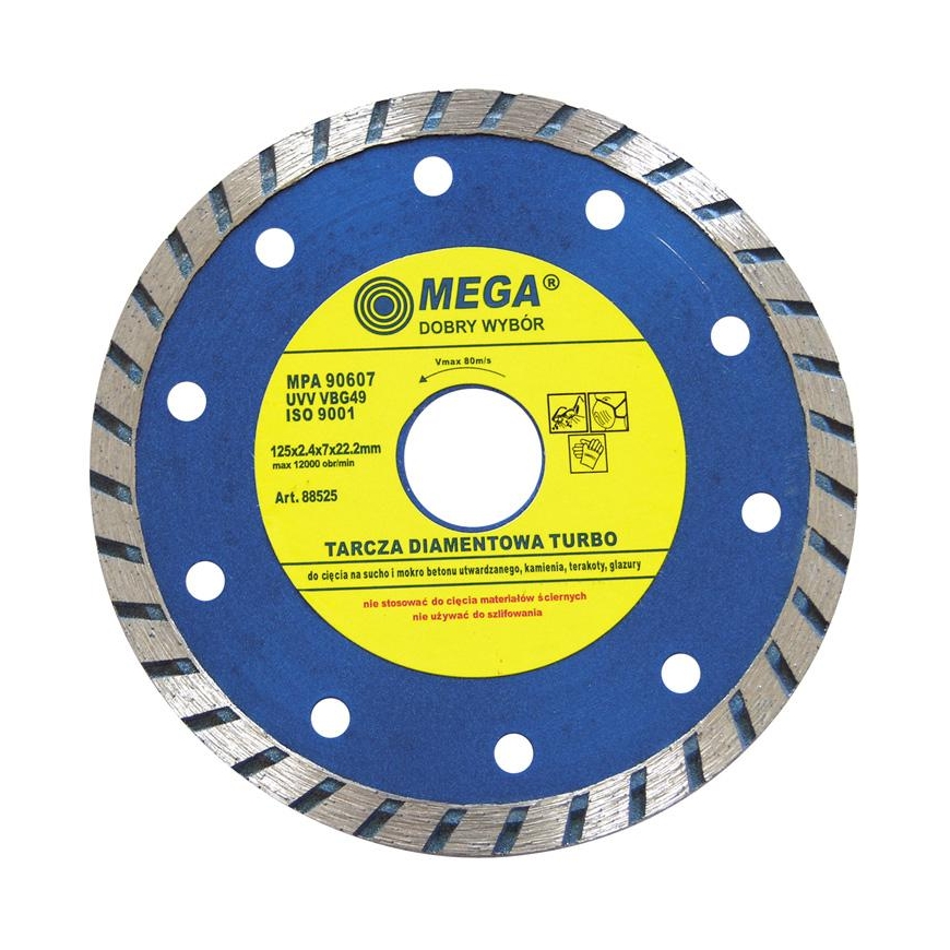 Mega segmented diamond disc 2.5x7