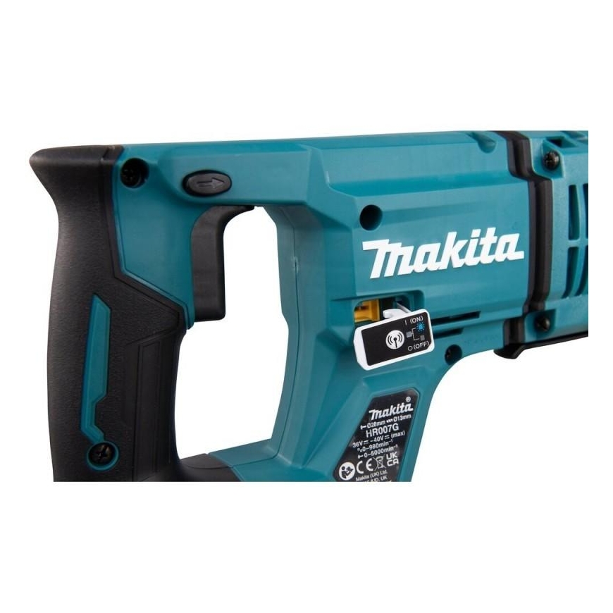 Makita HR007GZ Perforatorius XGT, 3,0 J, 28mm 3,8kg, bešepetėlinis variklis, AFT AWS (be AWS lusto) AVT Soft no load XPT "Z" ver – 2