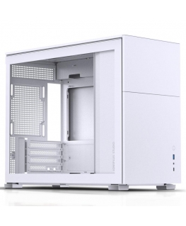 Jonsbo D31 mATX Gehäuse, Tempered Glass - baltas