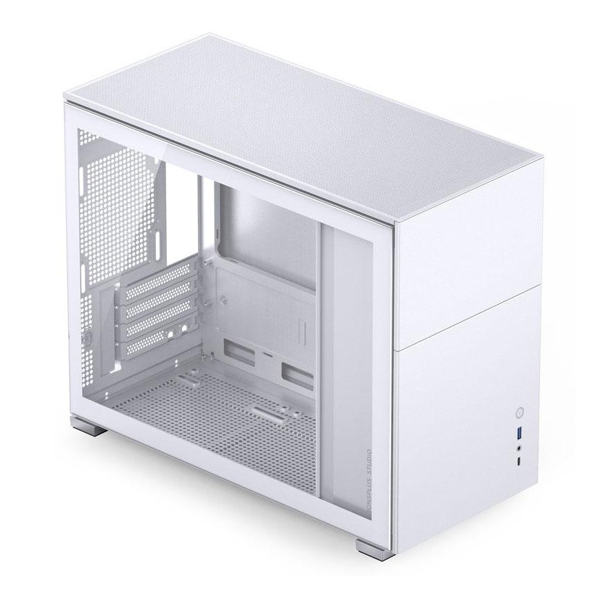Jonsbo D31 mATX Gehäuse, Tempered Glass - white – 2
