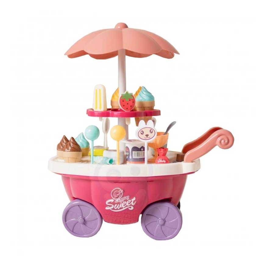 Ice cream shop on wheels with sweets 36 pcs. Light and sound effects in Woopie – 5