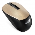 Genius pelė NX-7015, 1600DPI, 2.4 [GHz], optinis, 3 kl., belaidis USB, auksas, AA