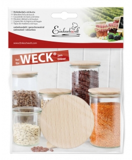 WECK Wooden Lid 60mm Beech