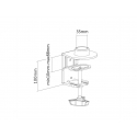 Multibrackets M Basic Clamp for Single/Dual/Triple/Quad M Basic Arm Multibrackets M Basic Clamp for Single/Dual/Triple/Quad M Basic Arm