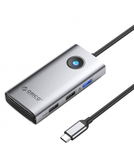 Orico Type-C 5in1 HUB Daugiafunkcinis Docking Station (pilkas)