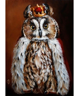 Beldizart SALE (discontinued) Owl King 27x38 cm WD2468