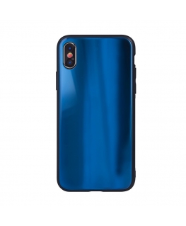 iLike Apple iPhone XR Aurora Glass case Dark Blue