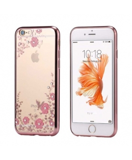 iLike Xiaomi Xiaomi Redmi Note 8 / Redmi Note 8 2021 Back Case FLOWER Rose Gold