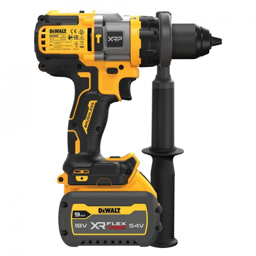 18V Dewalt DCD999X1 Drill/Driver 1 x 9Ah Battery – 4