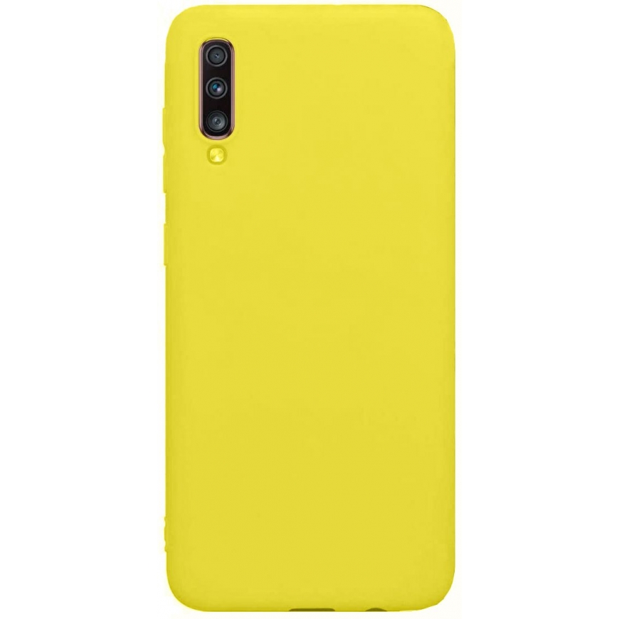 Evelatus Samsung Galaxy A70 Nano Silicone Case Soft Touch TPU Yellow