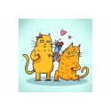 Beldizart Cat Romance 20*20 cm WD2536 Beldizart Cat Romance 20*20 cm WD2536