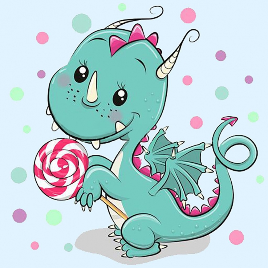 Beldizart Dragon with candy 20*20 cm