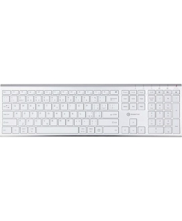 Keyboard Powerton UltraSlim Wireless White CZ + SK (WPKBUS-S CZSK)