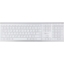 Keyboard Powerton UltraSlim Wireless White CZ + SK (WPKBUS-S CZSK)