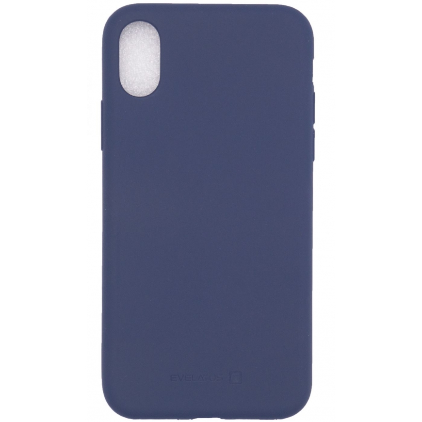 Evelatus Apple iPhone X Nano Silicone Case Soft Touch TPU Blue