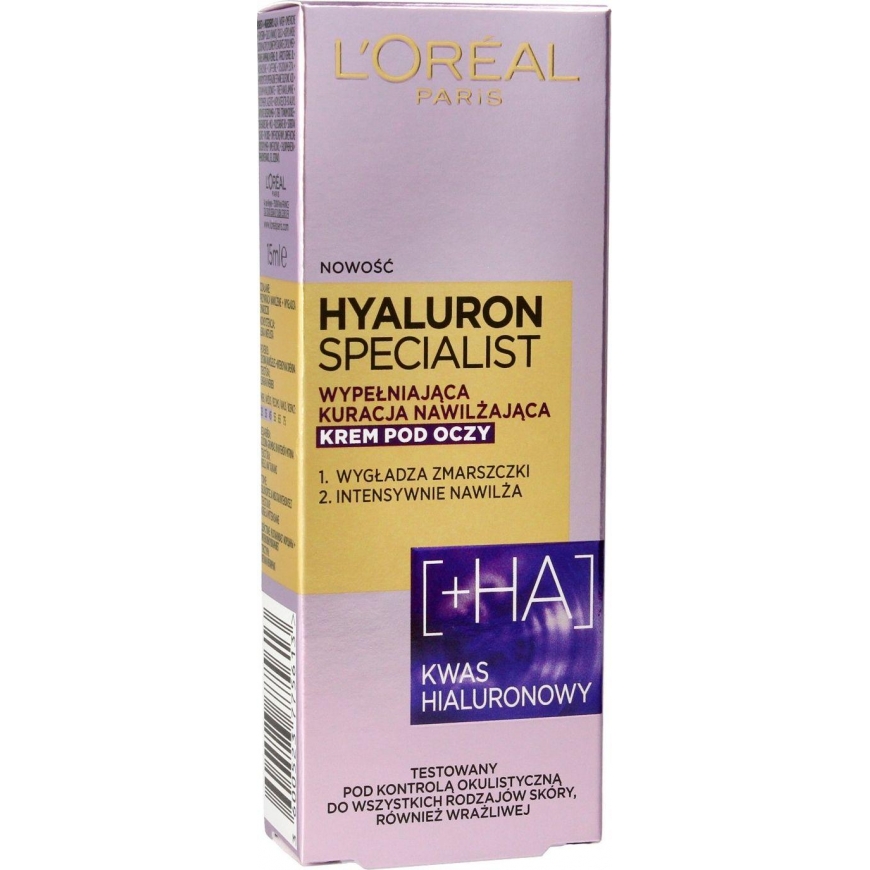 L&39Oreal Paris Loreal Hyaluron Specjalist kremas - drėkinantis ir lyginantis paakius 15 ml