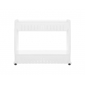 Mobile kitchen shelf on wheels, white Mobile kitchen shelf on wheels, white