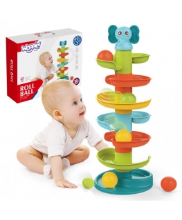 WOOPIE Kulodrom Tor Kulkowy Rinkinys Spirala + 3 kamuoliukai